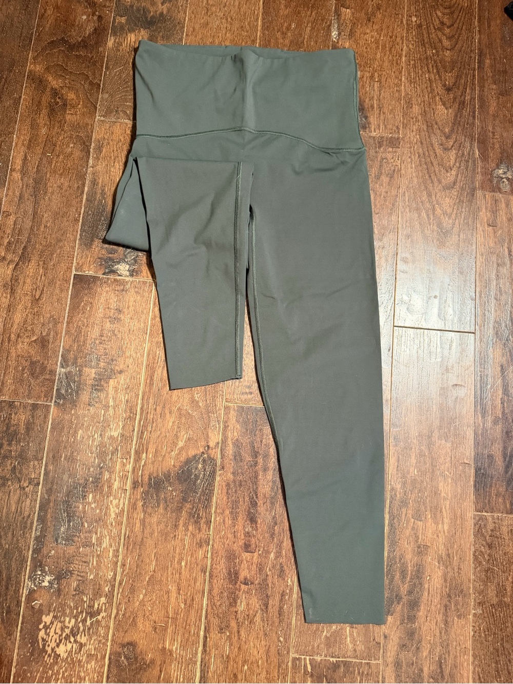 SPANX Olive Green High-Rise Shaping Leggings